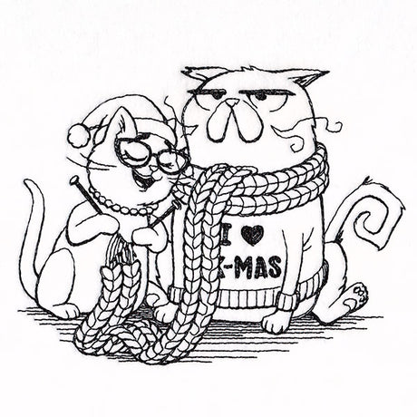 Mr. & Mrs. Holiday Cat