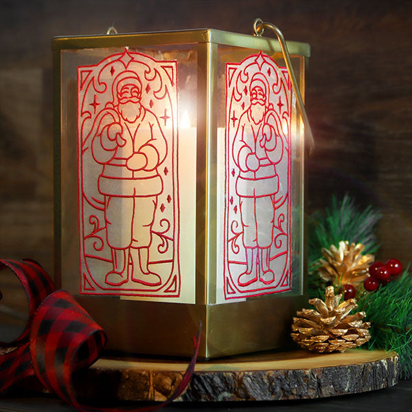Art Deco Christmas - Santa Panel