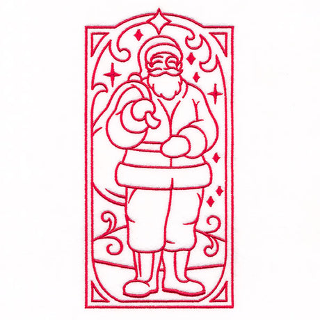 Art Deco Christmas - Santa Panel