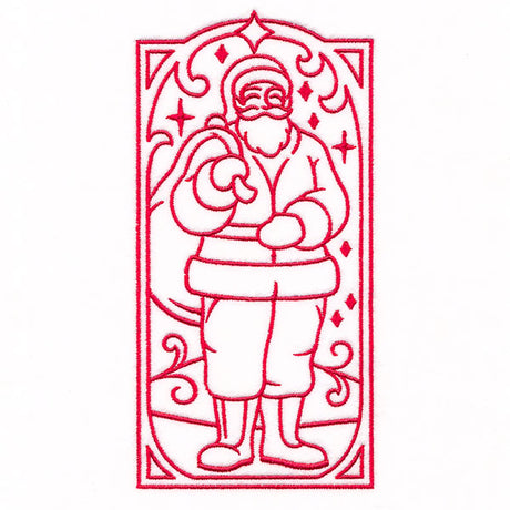 Art Deco Christmas - Santa Panel