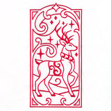 Art Deco Christmas - Reindeer 1 Panel