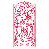 Art Deco Christmas - Reindeer 1 Panel