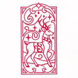 Art Deco Christmas - Reindeer 1 Panel
