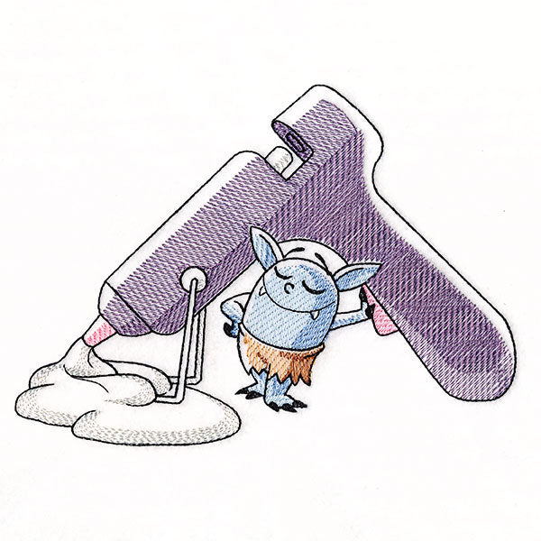 Bobblin of the Month - Hot Glue Gun Mess