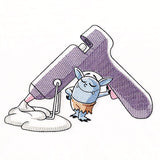 Bobblin of the Month - Hot Glue Gun Mess