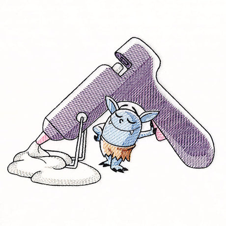 Bobblin of the Month - Hot Glue Gun Mess