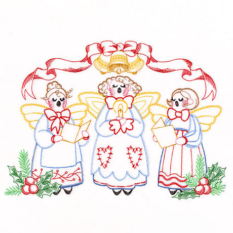 Caroling Angels Border