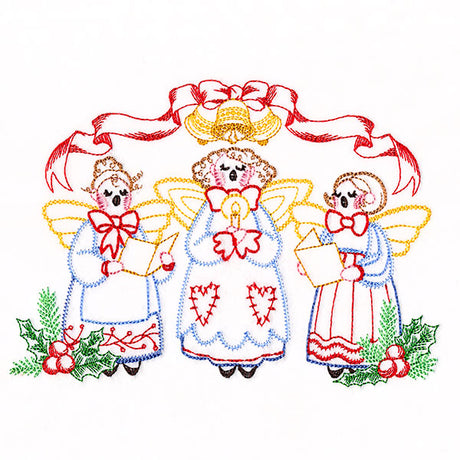 Caroling Angels Border