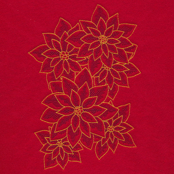 Dancing Christmas Poinsettias