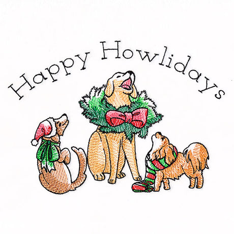 Happy Howlidays Caroling Dogs