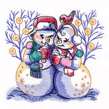 Winter Enchantment Snowman Couple