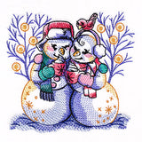 Winter Enchantment Snowman Couple
