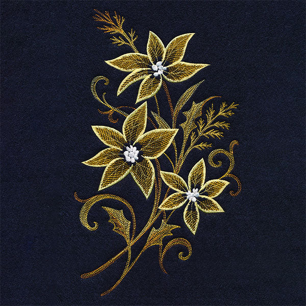 Christmas Poinsettias Spray