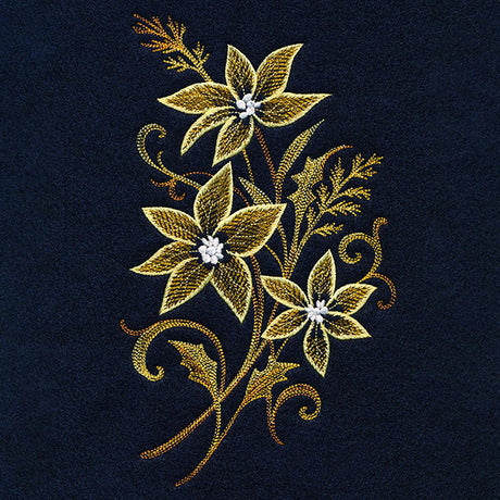 Christmas Poinsettias Spray