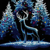 Glowing Yuletide Forest Scene