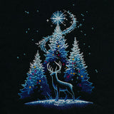 Glowing Yuletide Forest Scene