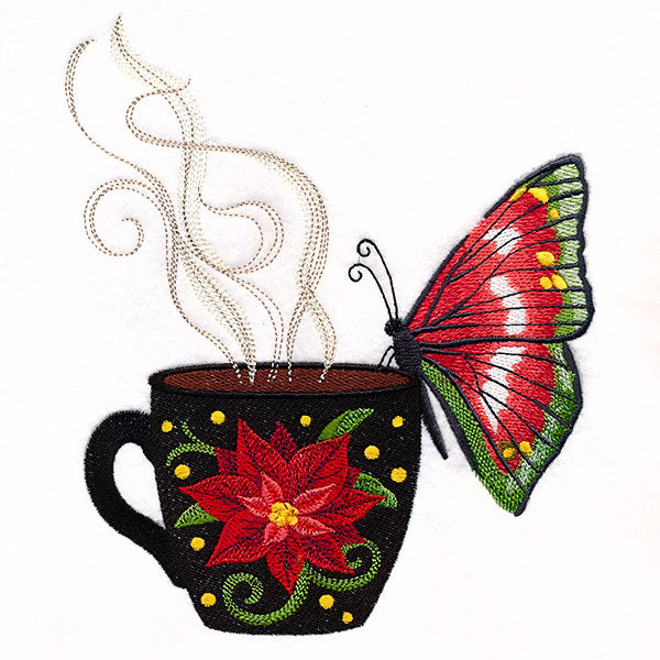 Christmas Coffee Break Butterfly