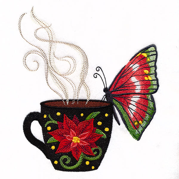 Christmas Coffee Break Butterfly
