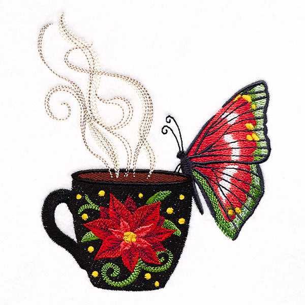Christmas Coffee Break Butterfly