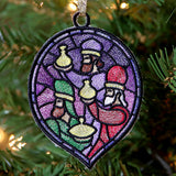 Stained Glass Nativity Ornament - Wise Men