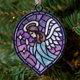 Stained Glass Nativity Ornament - Angel