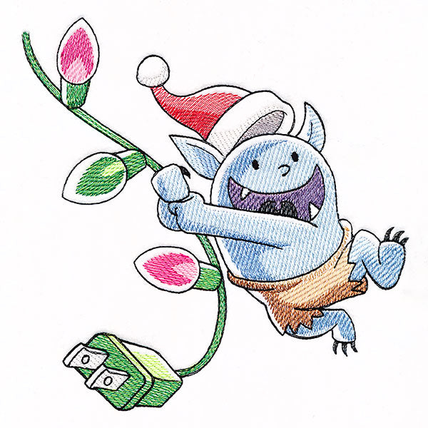 Swinging on Lights Christmas Bobblin