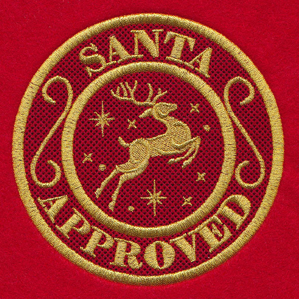 Santa Approved Official Seal (Embossed)
