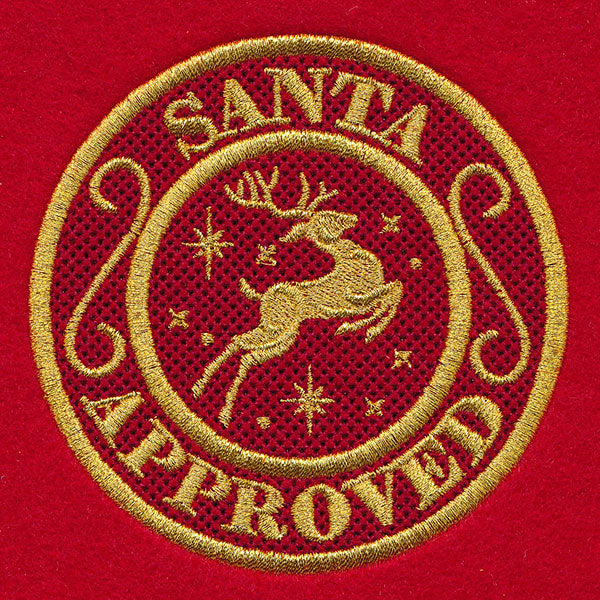 Santa Approved Official Seal (Embossed)