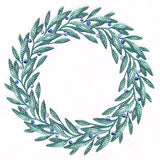 Berries and Frost Winter Wreath