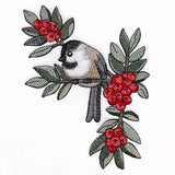 Chickadee with Winter Berries Corner (Right)