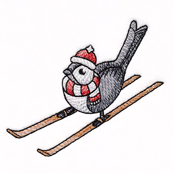 Skiing Chickadee