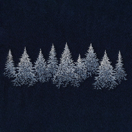Textured Winter Tree Border