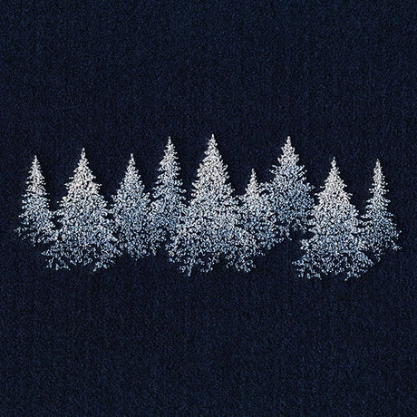 Textured Winter Tree Border