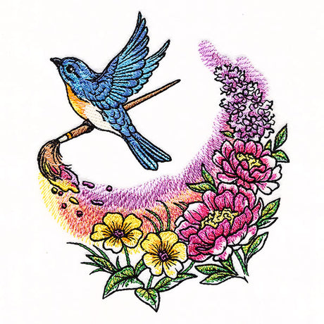 Spring To Life Painting Bluebird