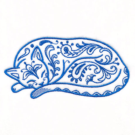 Purr-fect Paisley Kitty 1