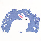Winter Bunny Silhouette (Embossed)