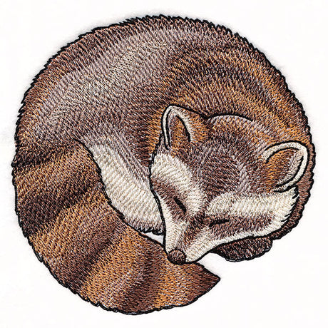 Sleeping Animal Circle - Raccoon