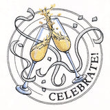 Celebrate Champagne Stamp