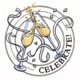 Celebrate Champagne Stamp