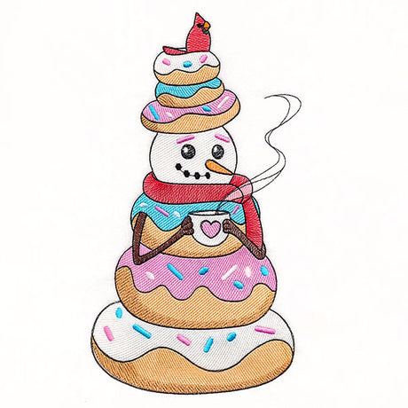 Donut Snowman
