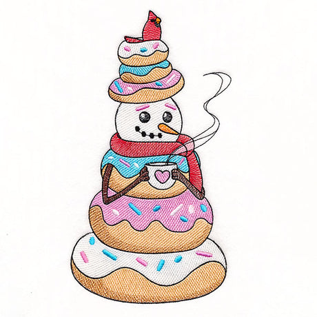 Donut Snowman