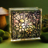 Four Seasons Stained Glass Square - Spring