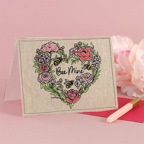 Bee Mine Buzzing Blossoms Heart