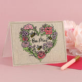 Bee Mine Buzzing Blossoms Heart