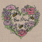 Bee Mine Buzzing Blossoms Heart