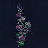 Midnight Garden Morning Glories & Chickadees Feature