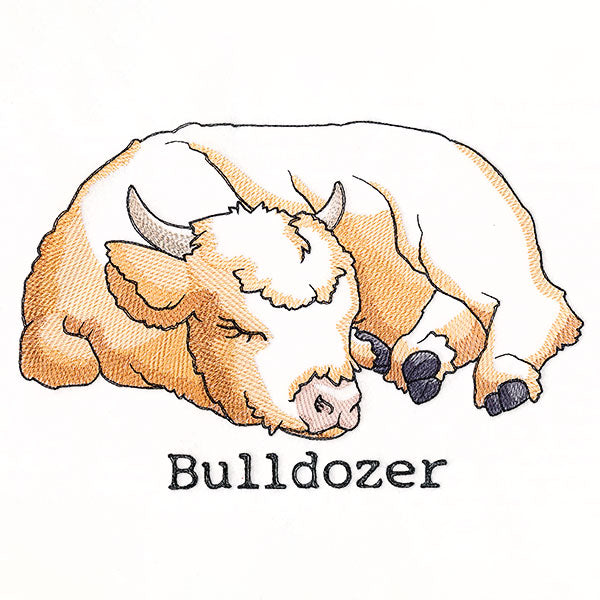 Highland Cow Bulldozer