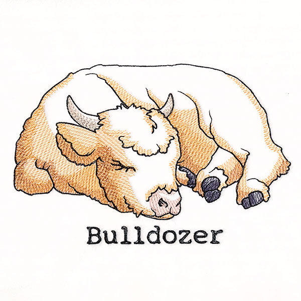 Highland Cow Bulldozer