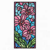 Orchid Stained Glass Panel
