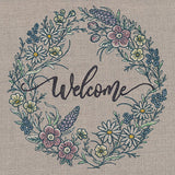 Welcome Spring Flowers Wreath